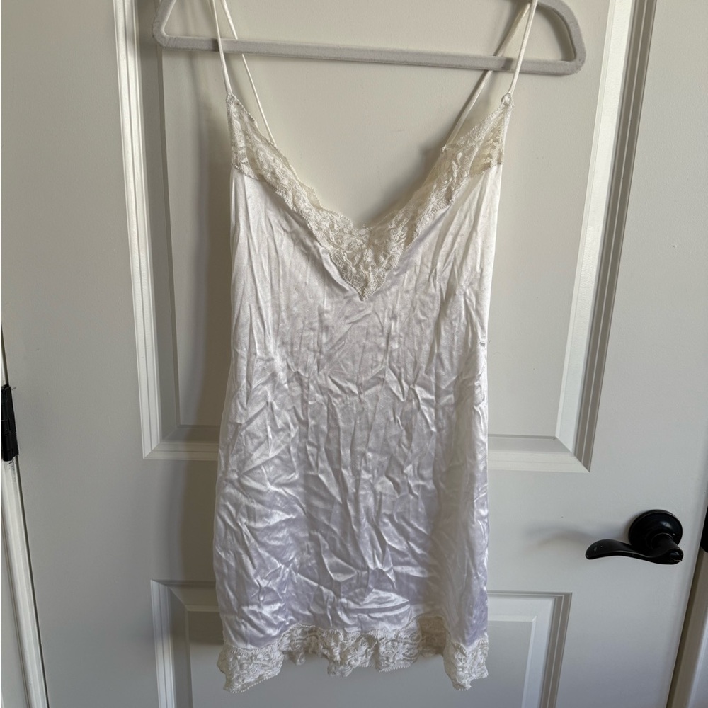 Honeybee White lace slip dress with adjustable straps
